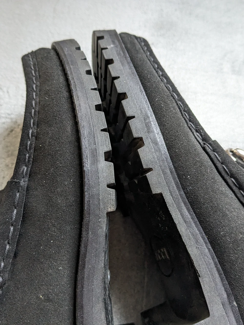 Gucci Men's Black Suede Horsebit Loafers 8 D Leather